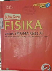 Image of Buku Guru Fisika untuk SMA/MA Kelas XI